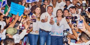 Durante el cierre estatal de Renán Barrera, Cecilia Patrón y Xóchitl Gálvez en Mérida, Barrera Concha mencionó que ¡Este arroz ya se cocio!, e invito a todos a votar el 2 de junio.