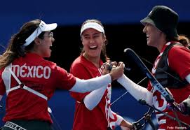 Las arqueras Alejandra Valencia, Ana Vázquez y Ángela Ruiz lograron colocarse en la siguiente ronda al vencer a Alemania 5-1.