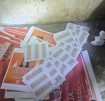 Decomisan propaganda política